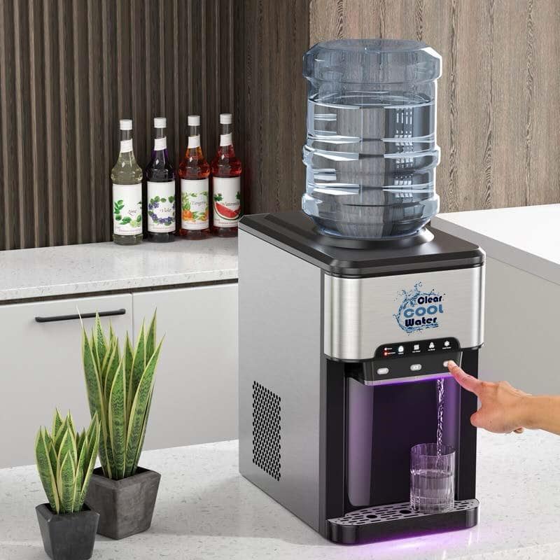 Clear Cool Water 3-in-1 Water Cooler Dispenser with Built-in Ice Maker w/ 3 Temperature Settings - Image 5